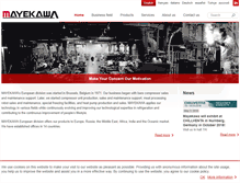 Tablet Screenshot of mayekawa.eu